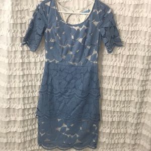 Perfect condition lace overlay dress